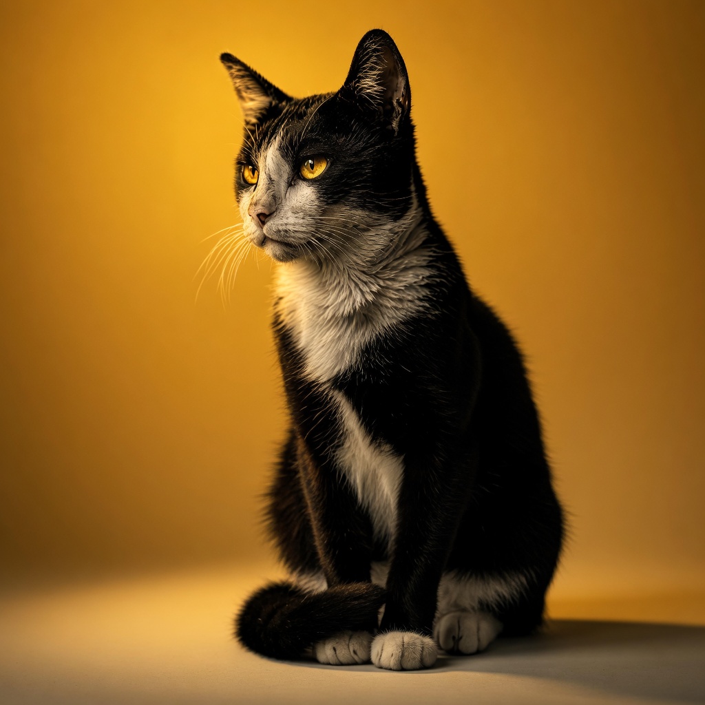 Binance Super Cat sitting proudly